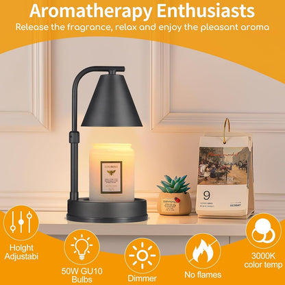 kobodon Candle Warmer Lamp with Timer Dragonfly Electric Candle Lamp Warmer