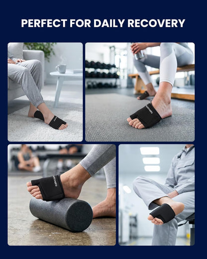 3D Forefoot Ice Pack with Dual-Layer Cooling Gel and Bunion Corrector | Flexible Fit, Enhances Forefoot Cooling, Hot & Cold Therapy, Ball of Foot, Gout Pain Relief, Bunion Hallux Valgus Corrector