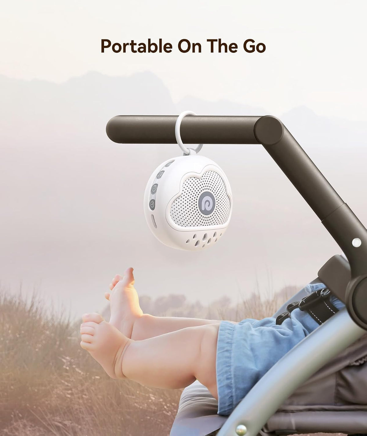Dreamegg White Noise Machine - Portable Sound Machine Baby with Safe Silicone Cover, Features Powerful Battery, 21 Soothing Sound, Noise Canceling for Sleeping, Baby Registry Gift, Nursery, Travel