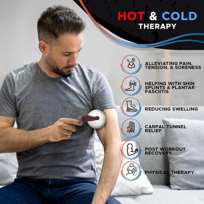 Cold Massage Roller Ball | Cold Therapy | Ice Roller Ball with Handle | cryo Stick | Relieve Muscle Pain (Green)