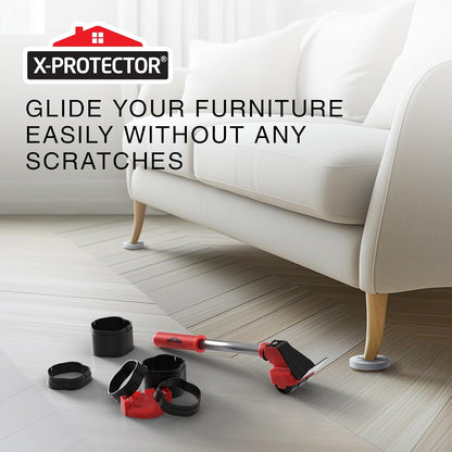 X-Protector Furniture Lifter Tool - Premium Furniture Jack Lifting Tool | Lift Furniture Easily - Appliance Lifter with 4.3" Adjustable Height - Ideal Jack to Lift Furniture Easily with No Effort