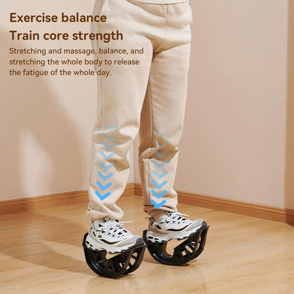 Foot Rocker Calf Stretcher, Multi-Angle Stretching Board with Massage Nubs, for Achilles Ankle Stretch Plantar Fasciitis Relief and Balance Training Exercise Equipment