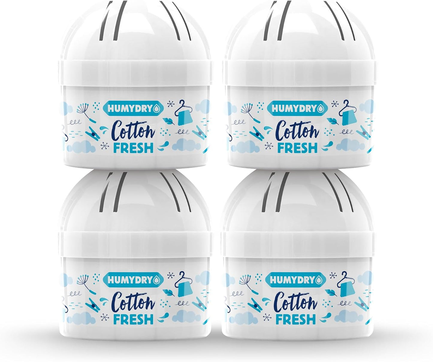 HUMYDRY Moisture Absorber Device, Mini 12-Pack,12.6oz, Green Apple Scent | 2-in-1 Moisture Absorber, Air Freshener Device, Dual-Function, Closets, Bathrooms, Small Spaces, Each Mini Lasts 4 to 6 Weeks