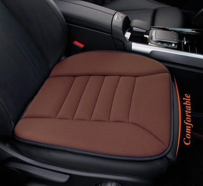 kingphenix Memory Foam Car Seat Cushion for Driver and Office Chair Comfort | 1.2-Inch-Thick Memory Foam Seat Pad, Soft, Breathable Fabric, Non-Slip Silicone Bottom for Long Drives and Office Use, Black