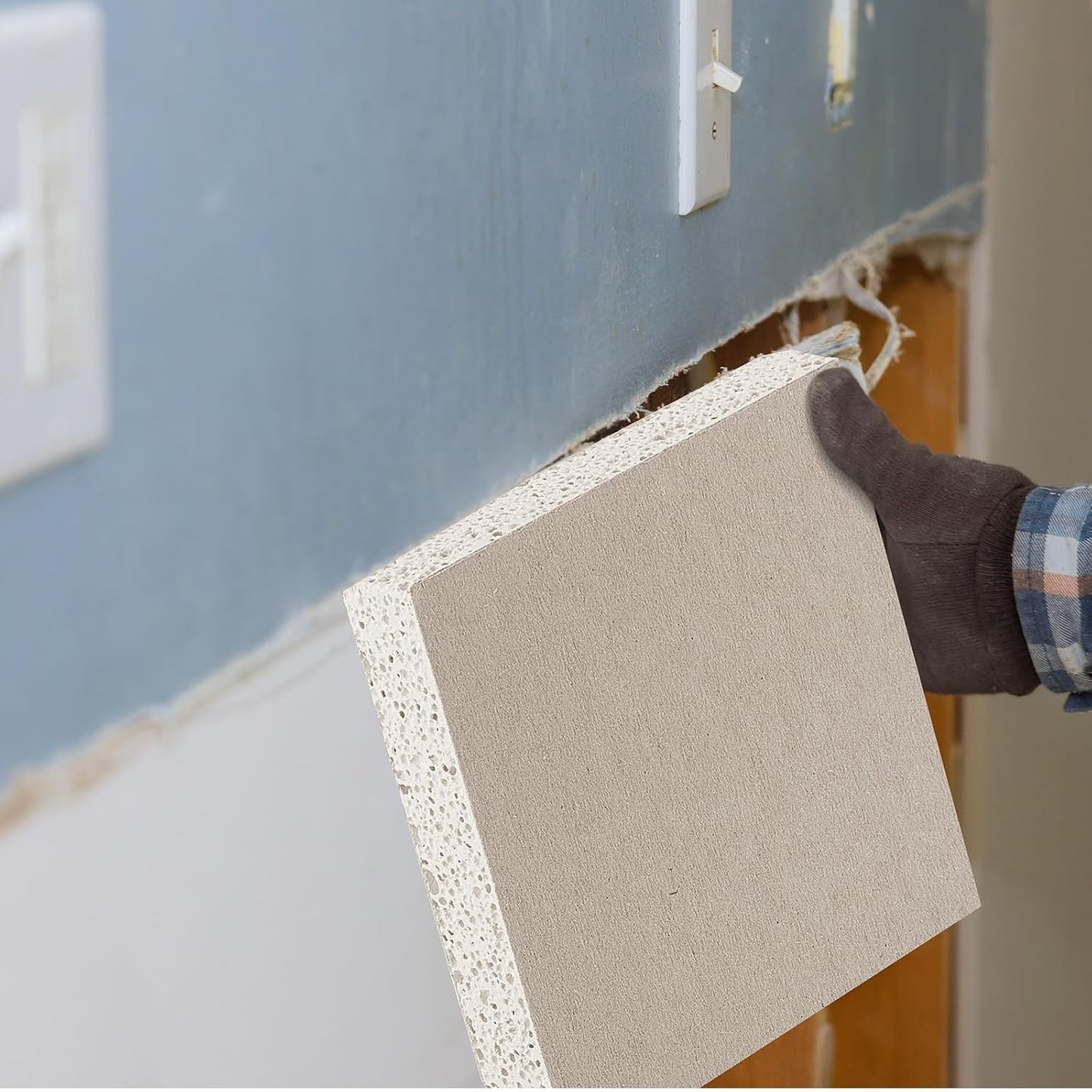 Drywall Repair Panel Drywall Patch Panel for Wall Repair(4 Pieces,12" x 12" x 1/2")