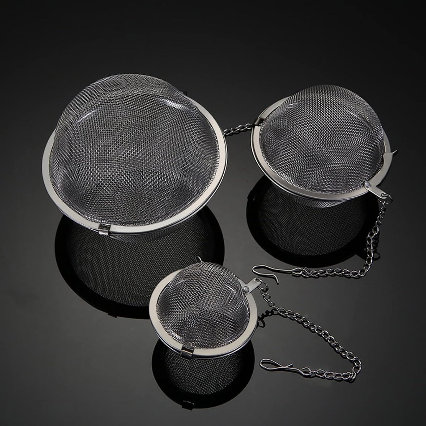 2PCS Premium Tea Infusers for Loose Leaf Tea - Upgraded Tea Strainers and Tea Balls for Flavoring Herbal Spices and Seasonings