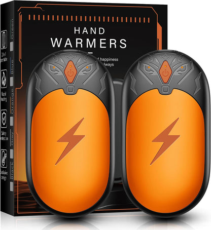 Hand Warmers Rechargeable 2 Pack, Electric Hand Warmer Up to 24Hrs, Wolf-Shape, Portable Reusable HandWarmer, Winter Gifts for Camping, Hunting, Fishing, Christmas