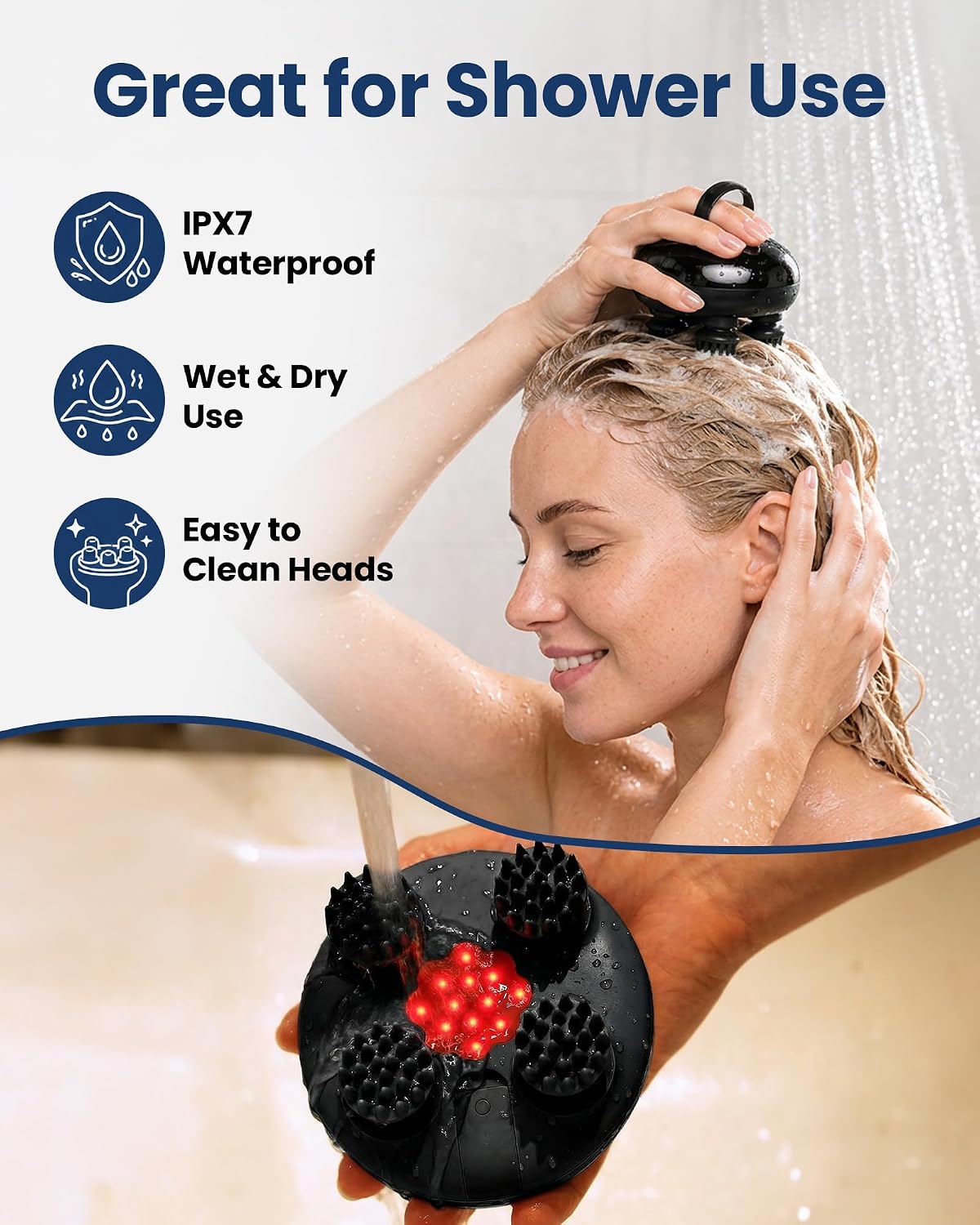 COMFIER Scalp Massager for Hair Growth, Electric Head Massager, Tangle-Free