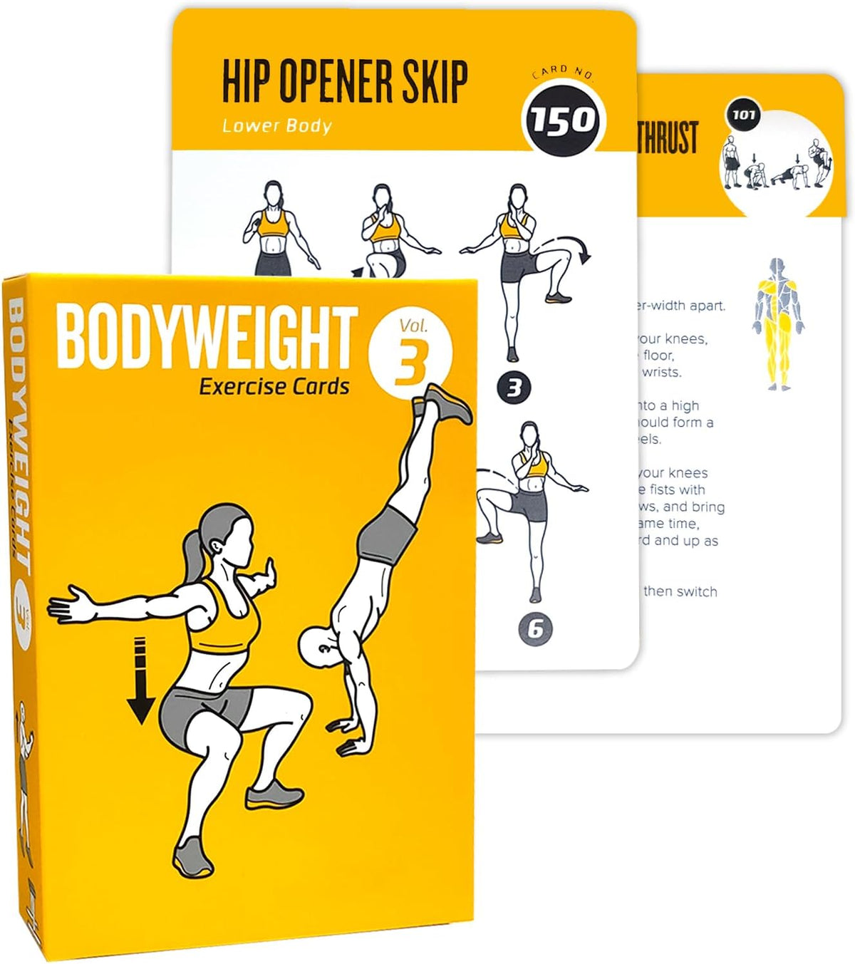 Half Balance Ball Workout Cards, 62 Exercises Cards Deck Large Size 5" x 3.5" Fitness Cards for Women & Men, Beginner Fitness Guide to Training Exercises at Home or Gym
