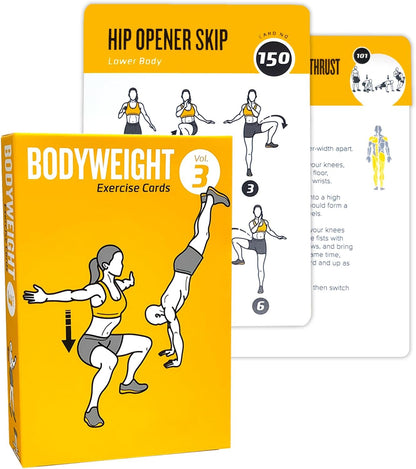 Half Balance Ball Workout Cards, 62 Exercises Cards Deck Large Size 5" x 3.5" Fitness Cards for Women & Men, Beginner Fitness Guide to Training Exercises at Home or Gym