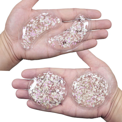 ZNÖCUETÖD Gel Ice Pack Reusable Cooling Eye Pads and Under Eye Patches