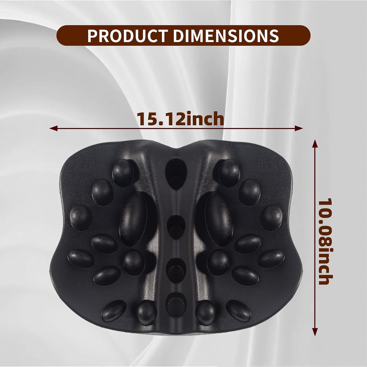Trigger Point Back Massager, 22 Node Shoulder Blade Release Tool | 22 pressure nodes, curved ergonomic design, adjustable bodyweight pressure, for neck shoulders upper back hips and legs