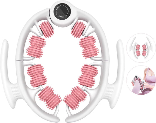 COSTWELL Cellulite Massager, Cellulite Remover Muscle Roller,360° Deep Tissue Massager for Leg, Neck,Calves, Arm,Thighs, Back,Manual Massager Foam Roller Fascia Massage Tool for Muscle Relieve. (Pink)