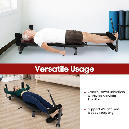 Back Stretch Decompression Bench Inversion Table for Home Workout | 330 lbs Capacity, Back Decompression, Home Gym Use