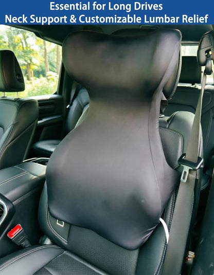 27.7'' Adjustable Airbag Full Back Lumbar Support Pillow, Back Pain Relief
