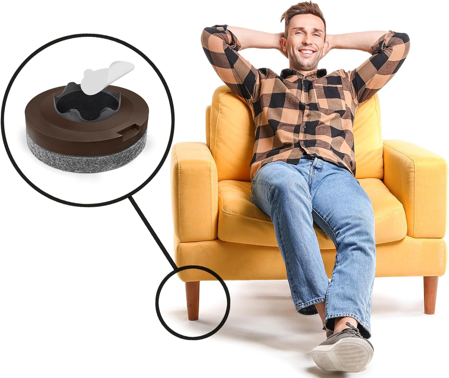Slipstick Gorilla Felt Furniture Pads (189 Piece Variety Pack) Premium Furniture Pads & Chair Leg Floor Protectors for Hardwood Floors & Hard Surfaces