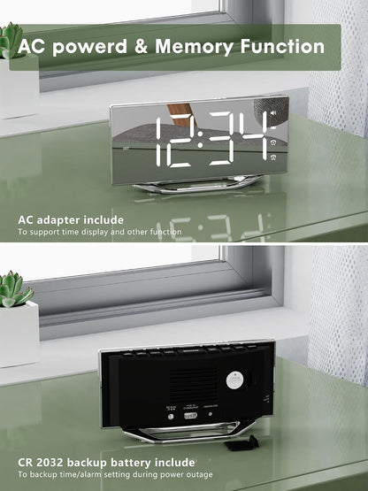 PPLEE Extra Loud Vibrating Alarm Clock with Bed Shaker