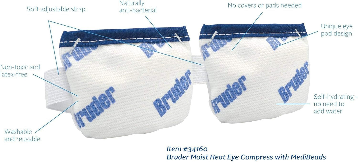 Bruder Dry Eye Care Bundle (Moist Heat Eye Compress/Hygienic Eyelid Sheets)