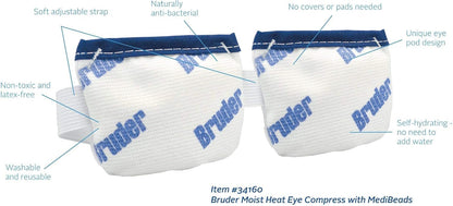 Bruder Dry Eye Care Bundle (Moist Heat Eye Compress/Hygienic Eyelid Sheets)