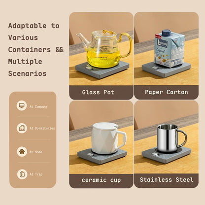 Coffee Mug Warmer for Desk, Electric Coffee Cup Warmer with Warm & Hot Settings, Universal Fit for Most Mugs, Ideal Warmer for Coffee, Tea, Milk & Beverages