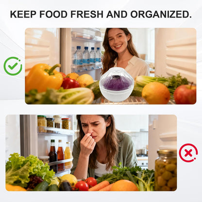Onion Keeper, Onion Storage Containers, Garlic Shaped Food Saver, Fruit & Vegetable Storage Holder, Sealing Box for Refrigerators