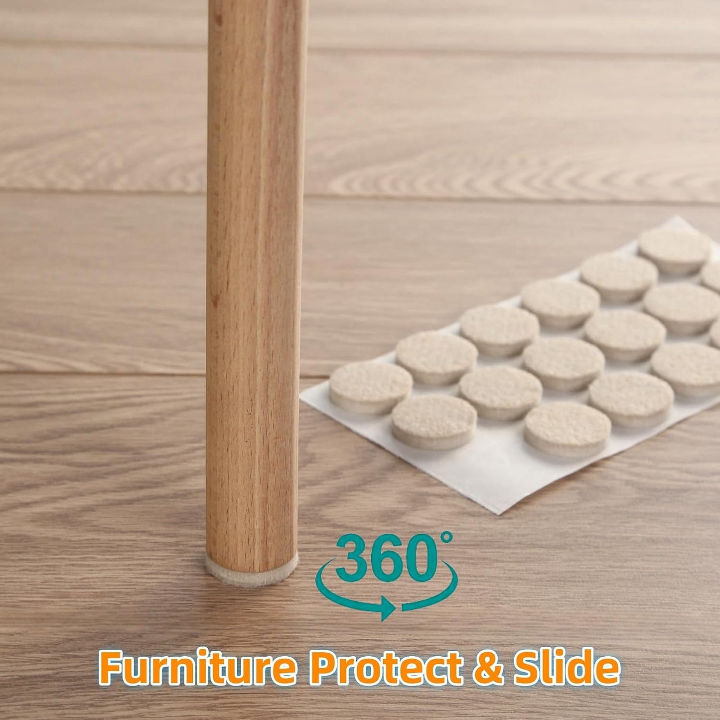 Felt Pads Small 3/8" Felt Pads for Cabinet Doors Bumpers, Cabinet Cushion Dots Felt Cabinet Door Stops, Self Adhesive Thick Bumper Pads to Protect Surfaces -Anti Scratch 234 Pcs Round Brown
