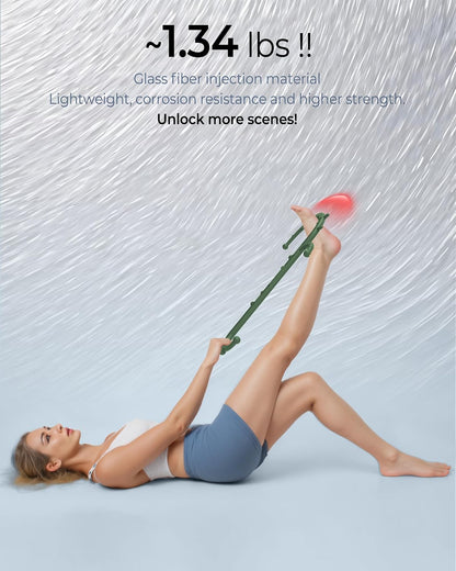 Back and Neck Massager for Pain Relief Deep Tissue, Upgraded Full Body Trigger Point Cane Massage Tools, Therapy Massage Stick Pressure Point Hook, Muscle Knot Remover Tool (Black)