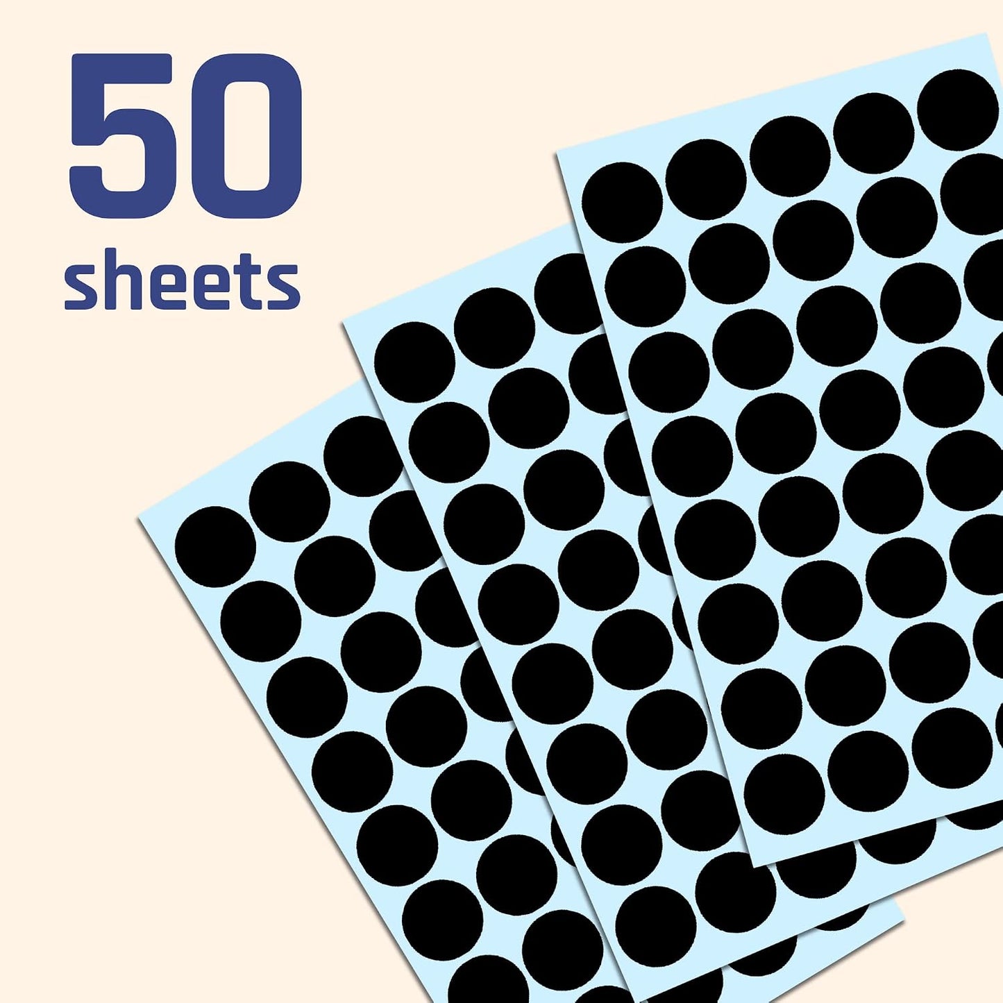 2000 Pack, 3/4" Round Colored Dot Stickers Labels - 10 Colors