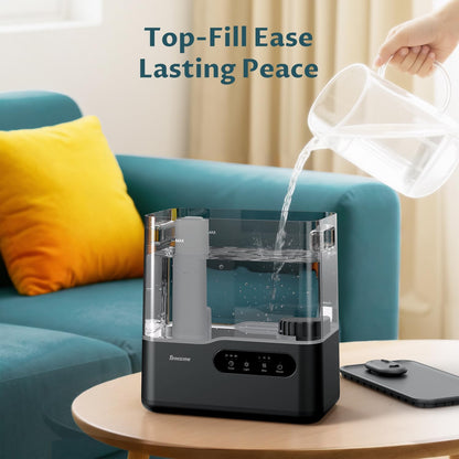 BREEZOME 5L Cool Mist Humidifier for Bedroom 7-Color Mood Light Quiet 25dB