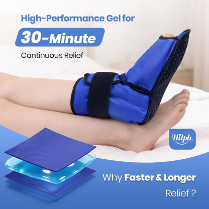 Hilph Foot Ankle Ice Pack Wrap for Injuries, Ice Boot for Surgery Recovery