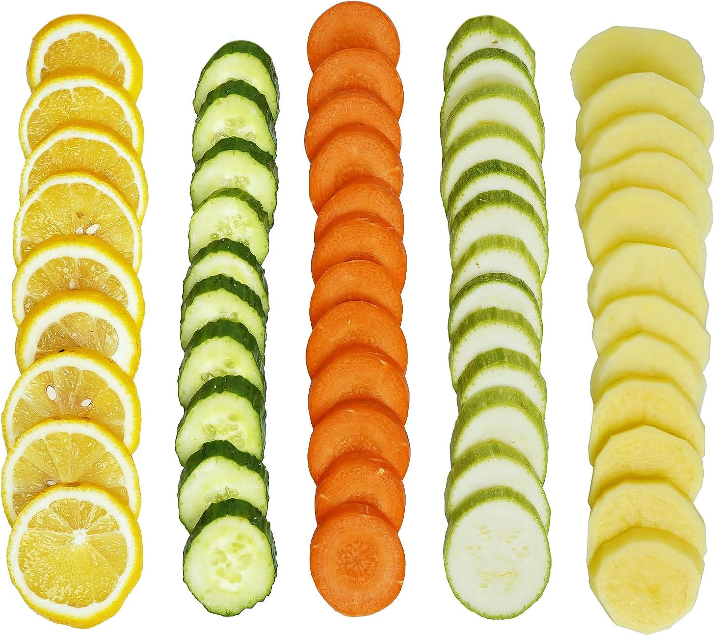 Safe Mandoline Slicer for Kitchen, Potato Slicer for Chips,Vegetable Cutter | Potato Slicer for Chips, 6 in 1 Vegetable slicer with Thickness Adjuster, Faster Kitchen Slicer for Meal Prep (Only Slice)