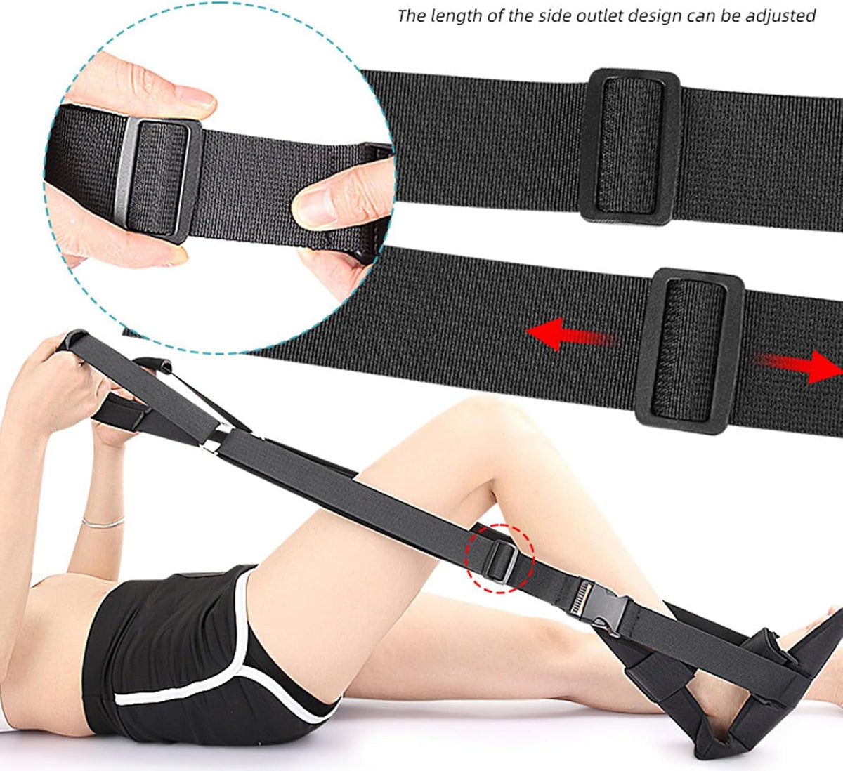 Adjustable Stretch Band Foot and Calf Stretcher Stretching Strap Leg Stretcher Multifunctional Exercise Bands Multifunctional Stretching