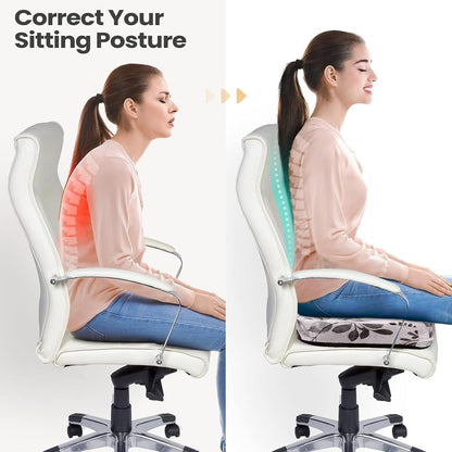 Tailbone Pain Relief Cushion, Memory Foam Seat Cushion for Coccyx Sciatica Pain Pressure Relief Office Desk Chair