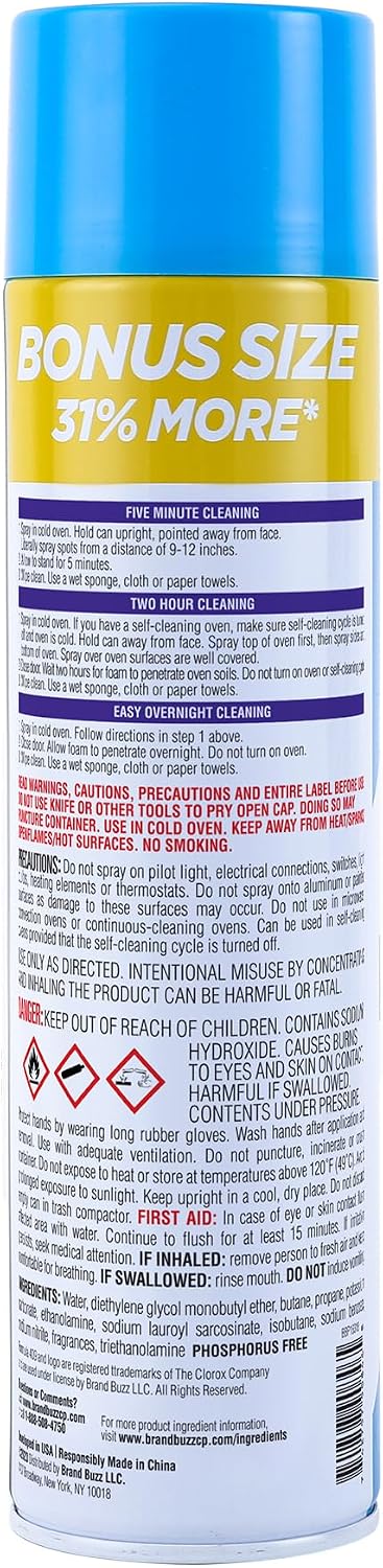 Formula 409 Heavy Duty Oven and Grill Cleaner Spray, Lemon Scent, 14.5 Oz