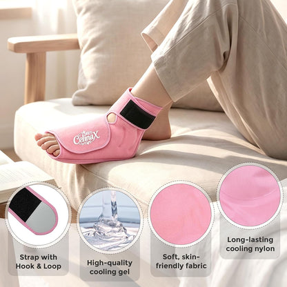 Ankle Ice Pack Wrap, Heel Ice Pack Wrap for Plantar Fasciitis Relief