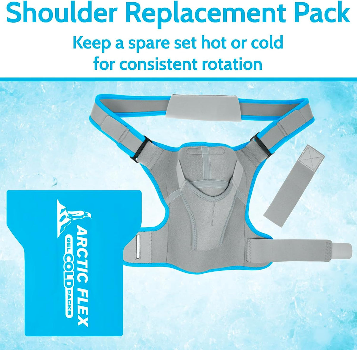 Arctic Flex Gel Replacement Packs - Ice Packs Reusable for Elbow Ice Brace