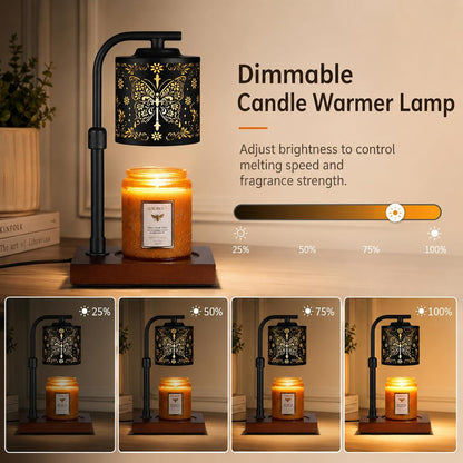 Candle Warmer Lamp Adjustable Height Dimmable for Jar Candles Hummingbird