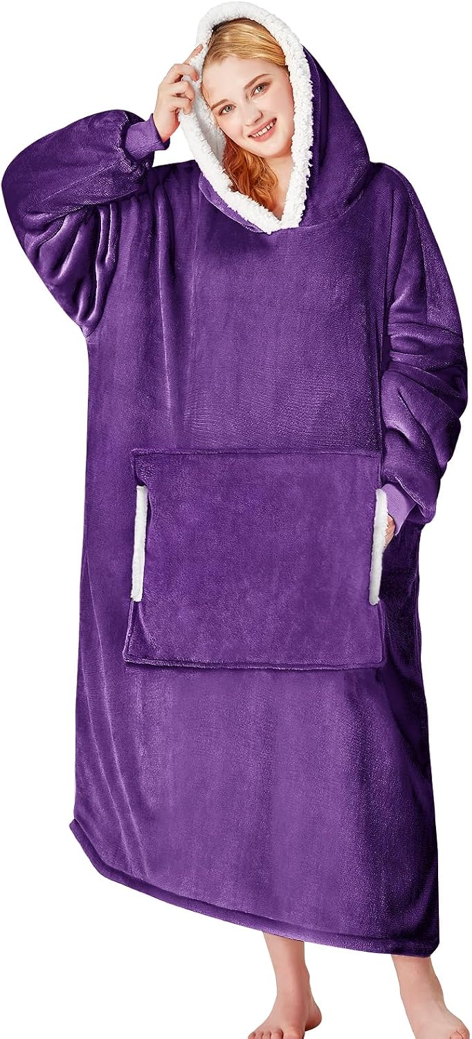 yescool Wearable Blanket Hoodie as Christmas Birthday Gifts for Women Mom - Colors A