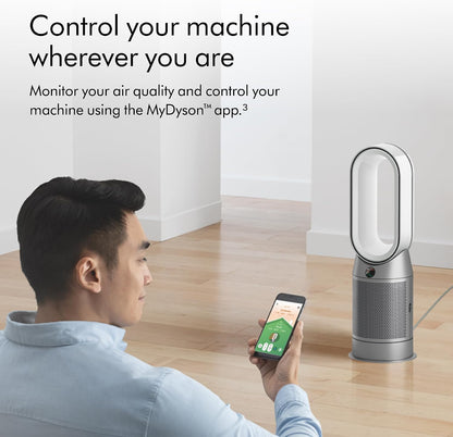 Dyson Purifier Hot+Cool HP07 Air Purifier, Heater, and Fan | White/Silver, Large