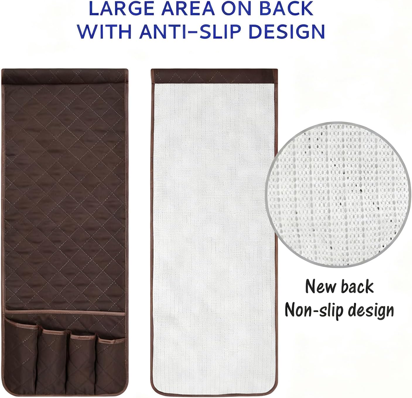 Armchair Caddy for Recliner, Non Slip Sofa Arm Organizer, Sage Green | 5-Pocket Recliner Armrest Organizer, Couch Side Storage Holder for Remotes, Cell Phone, Magazines & Tablets, Machine Washable