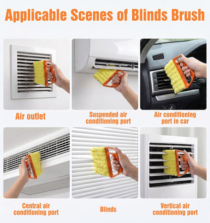 Blind Duster for Wood Blinds, 7-Finger Blind Cleaner Duster Tool | Handheld Blinds Cleaner for Window Shutters, Air Conditioner, Car, Fan