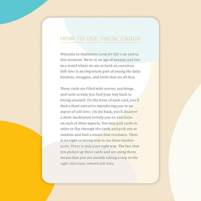 Meditation Cards for Self-Love: Practices for Healing, Acceptance, and Joy