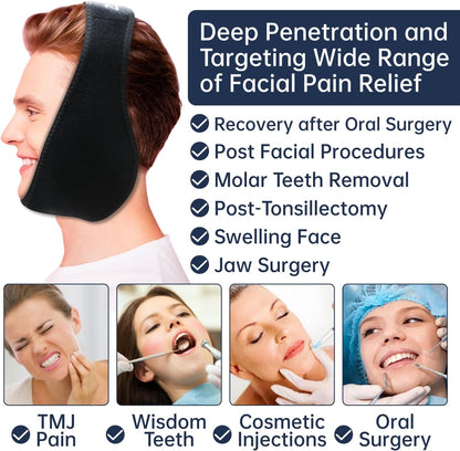 ZNÖCUETÖD 4 Packs Small Gel Ice Packs for Injuries Reusable Compatible with Wisdom Teeth Ice Pack Head Jaw Face Wrap Oral Dental Surgery Recovery