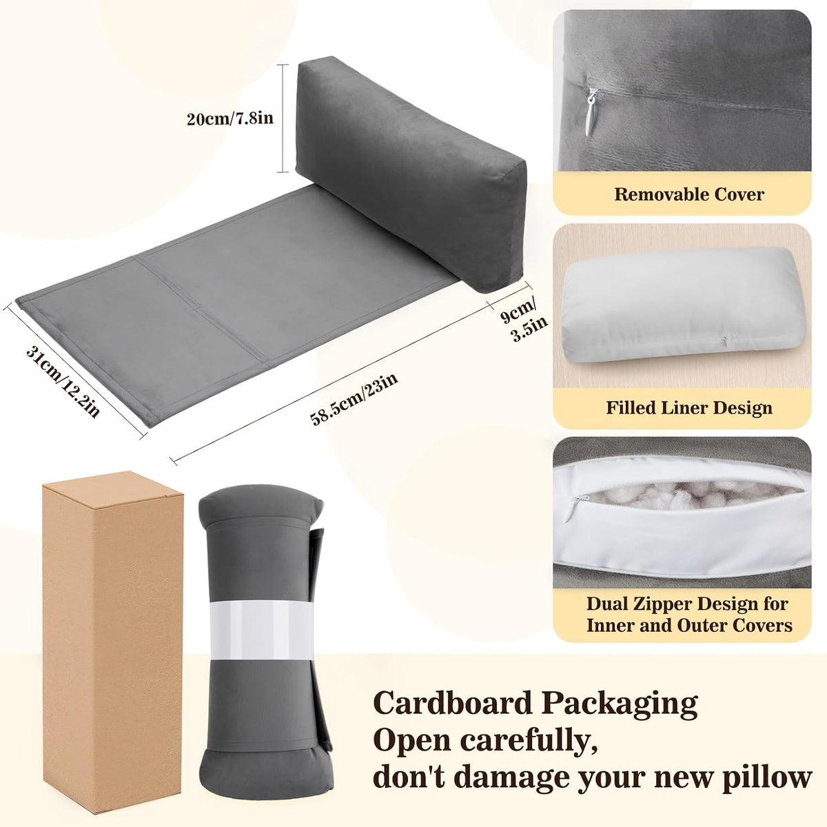 Recliner Headrest Pillow, Adjustable Comfort Neck & Head Support Pillow