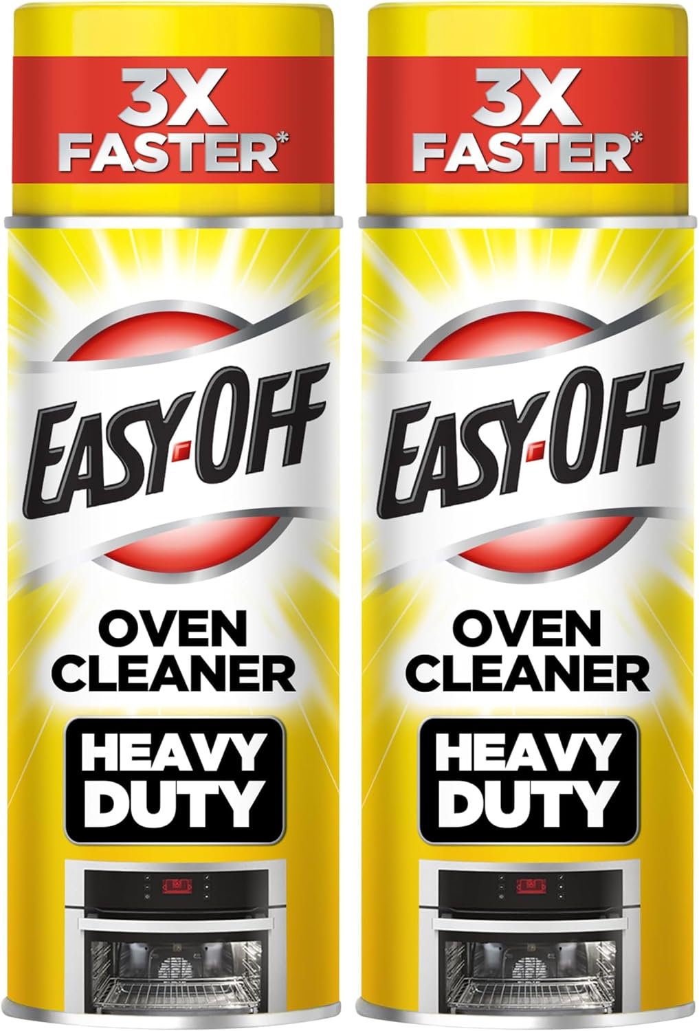 Easy Off Heavy Duty Oven Cleaner, Destroys Tough Burnt on Food and Grease, Fresh Scent, 14.5 oz Can