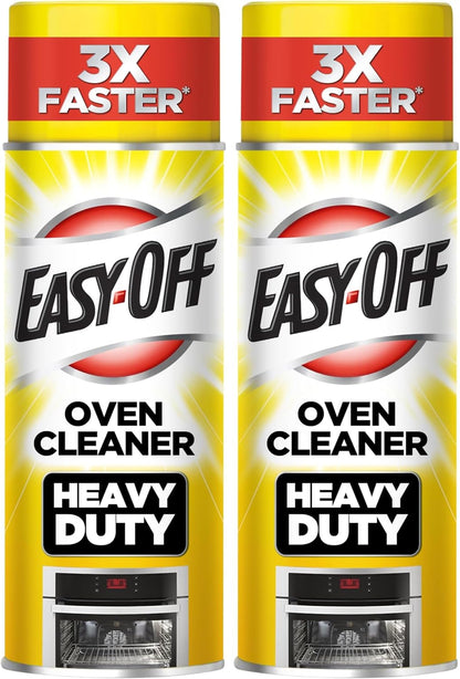 Easy Off Heavy Duty Oven Cleaner, Destroys Tough Burnt on Food and Grease, Fresh Scent, 14.5 oz Can