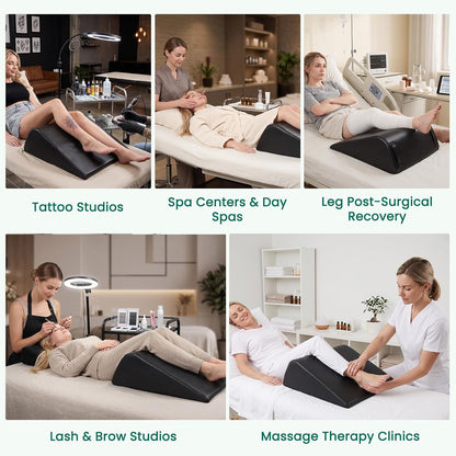 ENITYA Extra Large Massage Table Bolster Pillow for Legs | 23"x20"x8" Knee Pillow with Removable Waterproof Cover,No Assembly Needed,Ideal for Leg Elevation,Physical Therapy,Tattoo