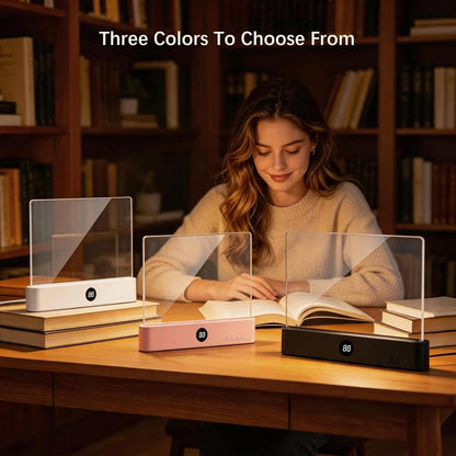 Choudao LED Book Light & Night Light 2 in 1, Flat Reading Light, Black | 3 Color Temperatures & Stepless Dimming, USB Rechargeable Full Page Light with Timer for Night Reading in Bed