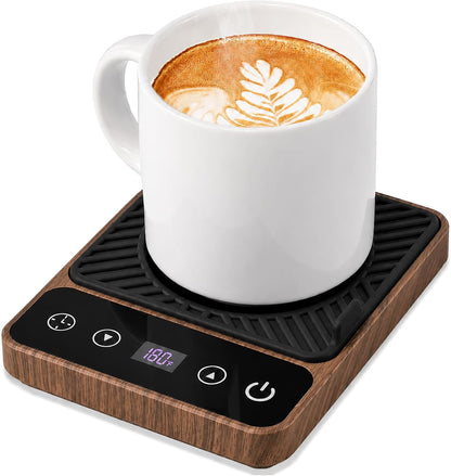 Mug Warmer - Electric Coffee Mug Warmer with Timer,Coffee Cup Warmer for Desk Auto Shut Off,Smart 6-Temperature Control, Coffee Accessories for Coffee Lovers, White | Coffee Cup Warmer for Desk Auto Shut Off,Smart 6-Temperature Control, Coffee