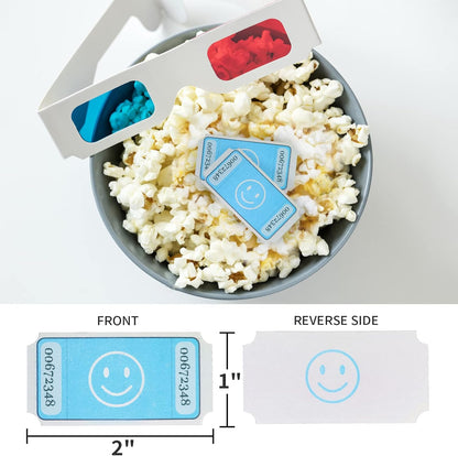 L LIKED Smile Raffle Tickets Roll 1"x2" for Events 1000 Pink | Smile Face Design, Perforated with Consecutive Numbers, Great for Entry, Class Reward & Fundraiser